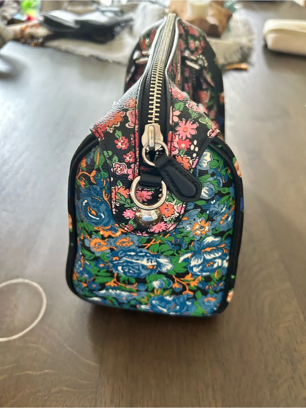 Coach mini Bennett satchel in floral print mix coated canvas